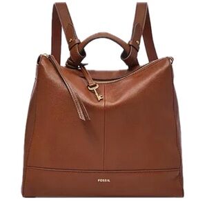 Fossil Brown Leather Mini Women's Bag